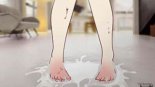 Frieren gets stuck in cum and gets fucked hard