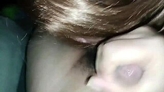 Asian MILF gets a face full of cum in this bokep video