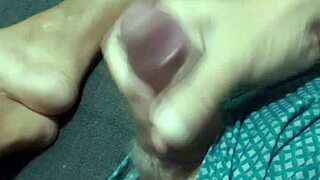 Latina lady gets a solo scene with a big cock