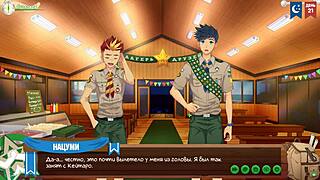 Young gay anime star in Game Friends Camp: Keitaro