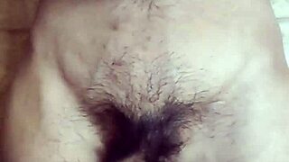 Gay guy masturbation scene with navel play and ejaculation