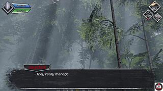 Harem with petite teens in MIST - Porn game