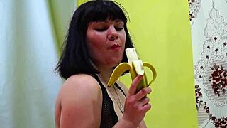 Extreme pleasure from a banana and a bottle