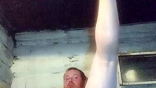 Russian cop gets his ass pounded with vodka bottle