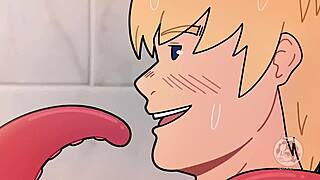 Big muscles and huge dicks in the gym shower