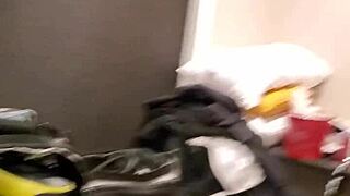 Young and horny wife gives blow job in the morning