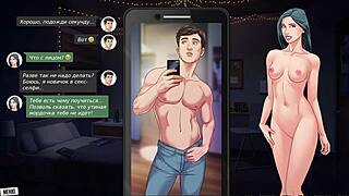 Finger play and anal sex in a cartoon video