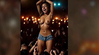 Beautiful big-boobed woman gets fucked at a concert in this 3D hentai video