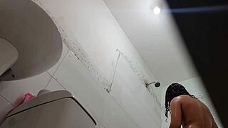 Secretly watching my classmate take a shower after school
