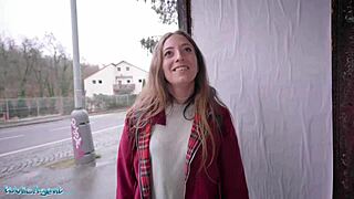 Public agent Spanish punk babe Venom gets evil fucked in public