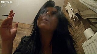 Hot wife's ass play and pissing fetish fulfillment