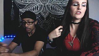 Kinky webcam action with tattooed MILF and cuckold
