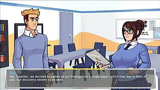 3D cartoon of Mercy's anal encounter with her doctor