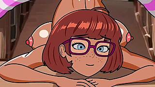 3D animated brunette gets fucked in the library and creampied