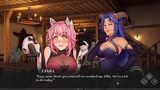 Futa babes explore dungeon and dragons in a pervy tavern