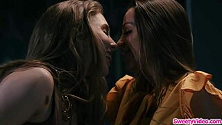Substitute teacher gets feet fetish satisfaction from busty colleague