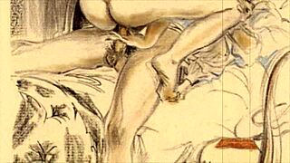Vintage anime and cartoons with erotic themes