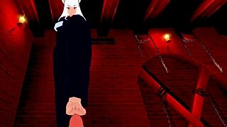 Hellish threesome with Lucifer and Modeus in hardcore action