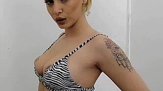 Amateur blonde gets pounded by big black cock