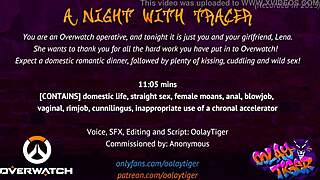 Tracer's erotic audio play: a night of pleasure