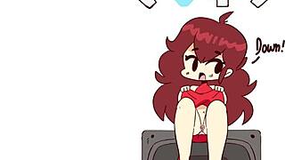Commented gameplay of animated hentai with big ass and boobs