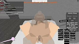 Roblox porn featuring deepthroat and boobjob