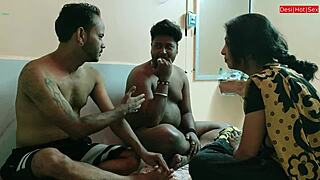 Beautiful Indian wife gets her revenge in front of her husband in this reality sex tape