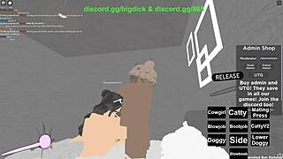 Roblox porn featuring deepthroat and boobjob