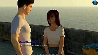 Shy girl's date in 3D cartoon adult game by loveskysan69