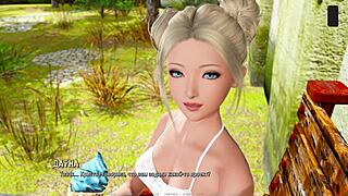 3D animated college students in hot threesome action