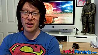 Two nerds get lucky with a horny UK woman in a threesome