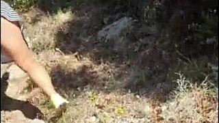 Stepmom's beach workout turns naughty with solo pleasure
