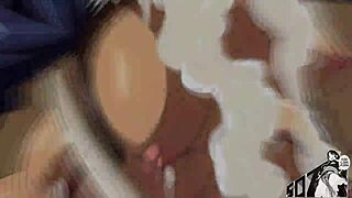 Kira’s hardcore edit with machine gun-like pace in HMV Hentai