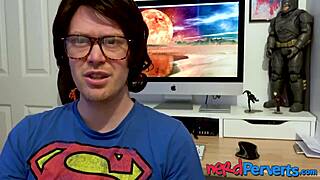 Two nerds get lucky with a horny UK woman in a threesome