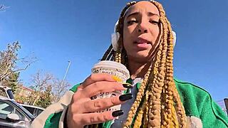 Ebony Luna's rough and wild outdoor sex adventures
