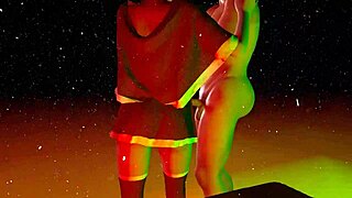 Beautiful anime girl’s Christmas wish comes true in 3D porn video