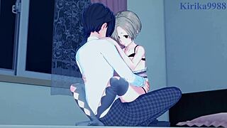 Steamy 3D hentai with Koume and Hinako in action