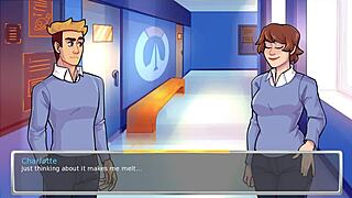 3D animated hentai featuring rope and foot play