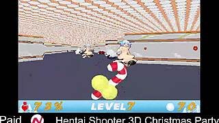 3D Christmas-themed hentai shooter with monster tits and uncensored action