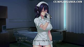 Busty nurse gets a creampie in Sakusei byoutou gameplay