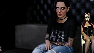 Beautiful animated porn with a MILF and natural tits
