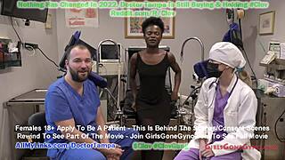 Black doctor humiliates athletic teen in gyno exam