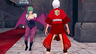 Morrigan's Halloween special: see through and fuck in 3D