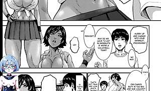 Hentai with big-breasted women in a dating simulation game