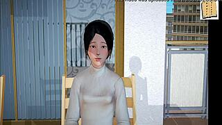 Beautiful cartoon with big tits and big ass, homemade quality