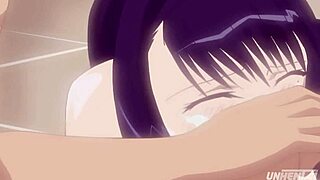 My step-mom joins me in the shower and we both become horny – Hentai