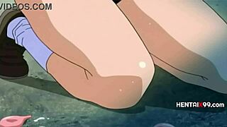 Ghostly spirit haunts and gropes teens in this hentai video