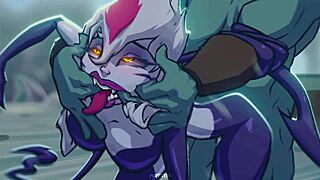 Evelynn's cold treatment parody - a banging hentai game
