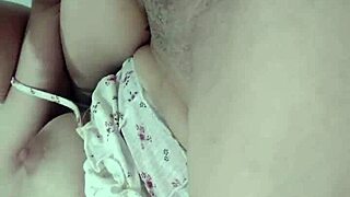 Beautiful big tits bouncing during solo masturbation session