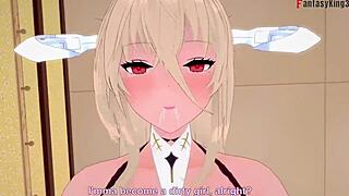 Fat girl's steamy encounter in Azur Lane: fantasyking3.3D